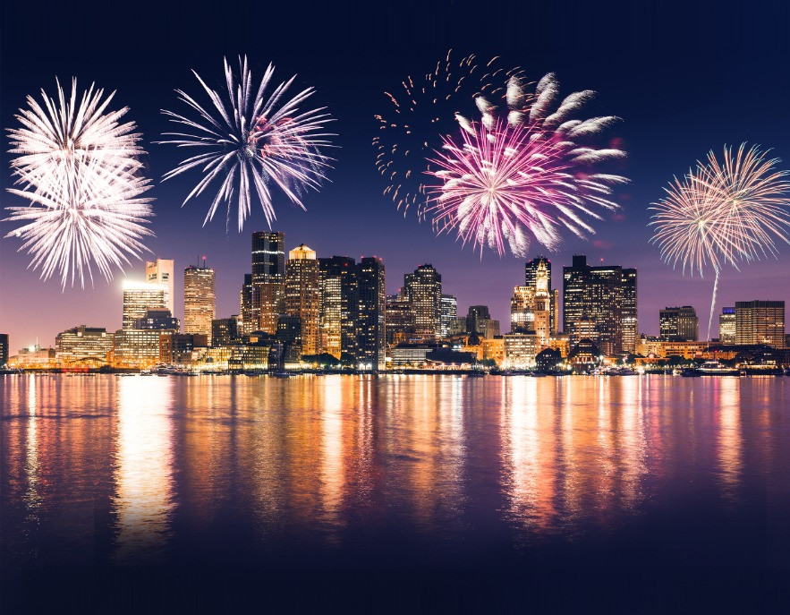Web activities include evening fireworks and a pyrotechnics show on copley square to welcome the new year. New Year's Eve Fireworks on the Boston Harbor!