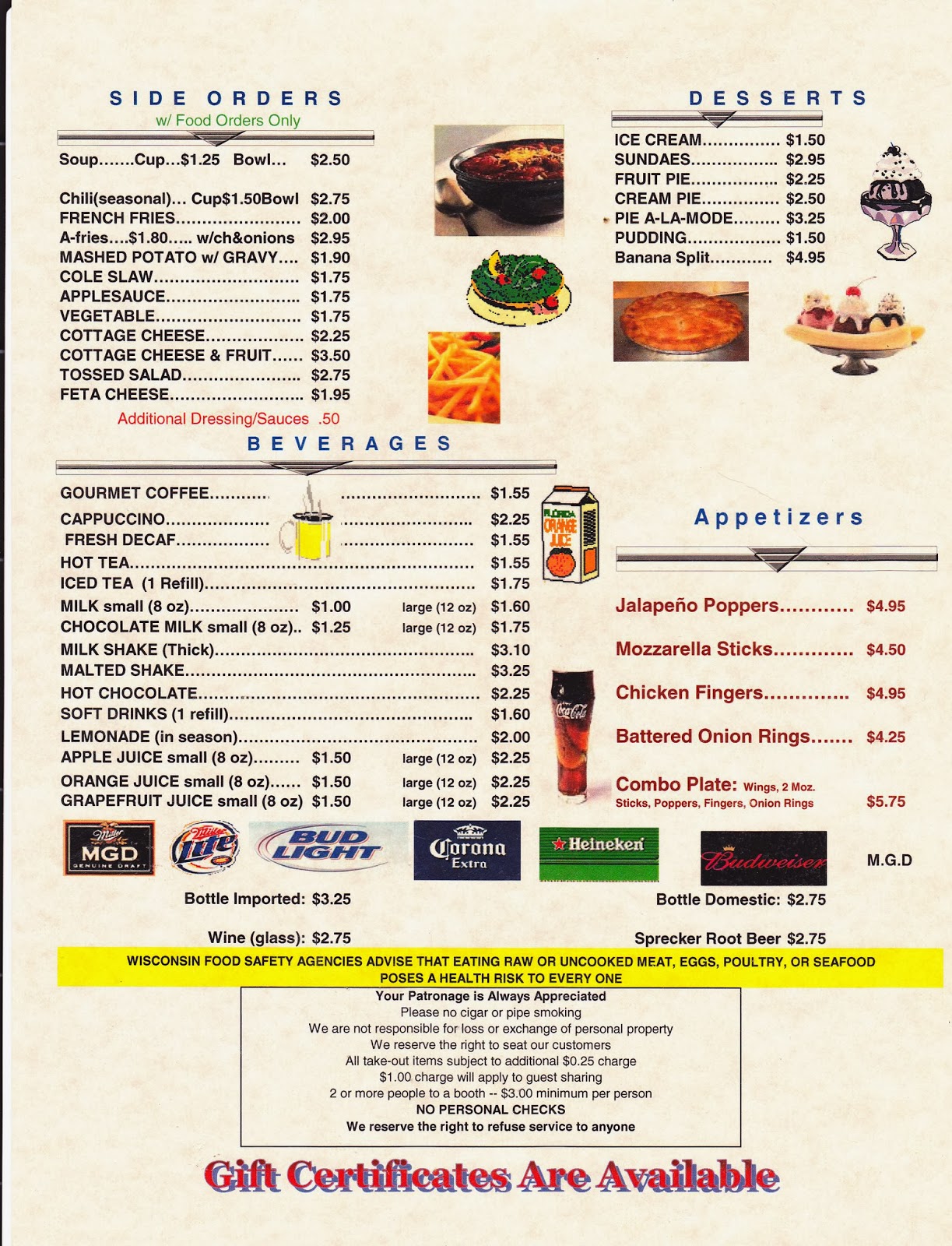 Web address 33 hong kong street singapore 059672 book@amorestaurant.sg +65 6723 7733 Dave's Family Restaurant Menu